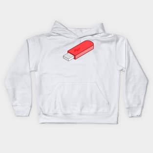 Red Usb Kids Hoodie